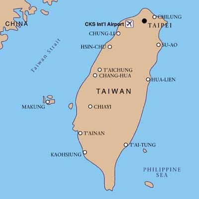 Đài loan sân bay quốc tế bản đồ