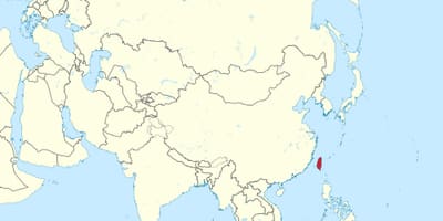 Đài loan bản đồ ở châu á