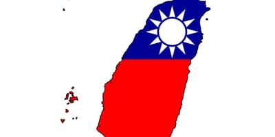 Bản đồ của đài Loan cờ