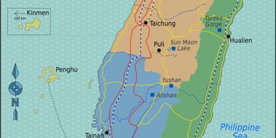 Đài loan du lịch bản đồ