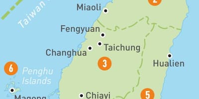 Bản đồ của đài Loan nước