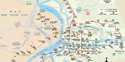 Đài loan ga tàu điện ngầm bản đồ